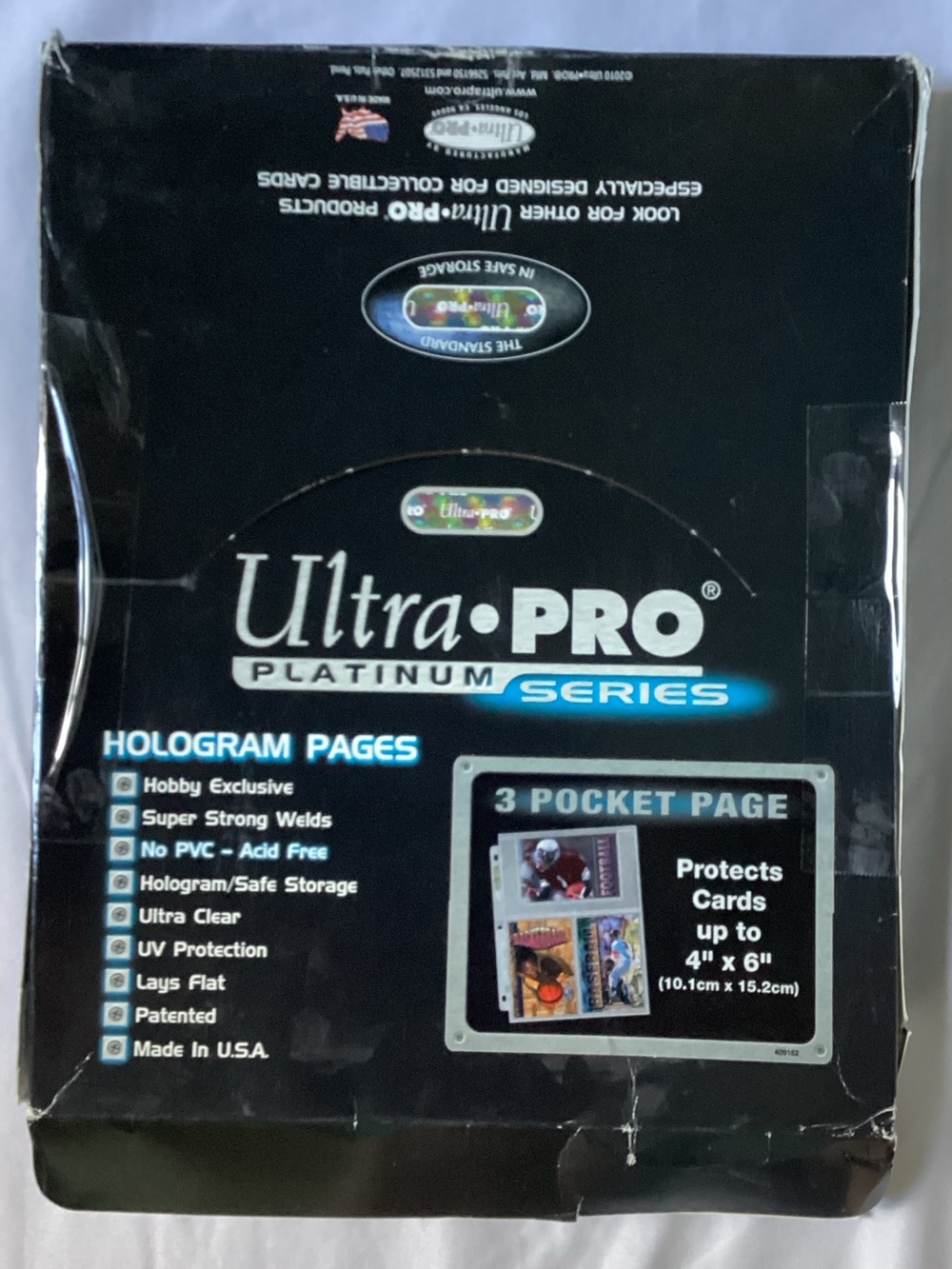 Ultra Pro Platinum Hologram Series Clear Protective Sheets 70 Sheets